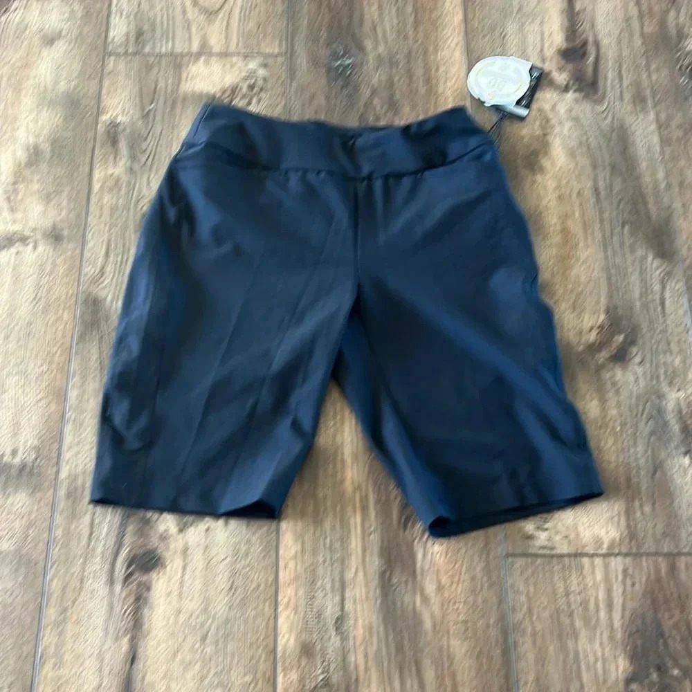 NWT Tail White Label Side Insert 11” Golf Shorts Black Size 4 - Picture 4 of 6